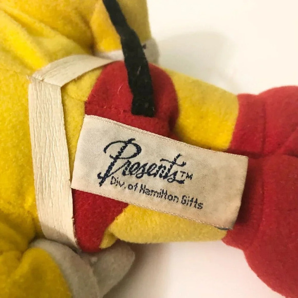 1988 Vintage Viacom Vinyl Head Mighty Mouse Plush Toy 8 Inch  Tall - Picture 10 of 16